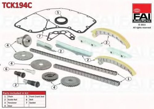 Chit lant de distributie IVECO DAILY VI platou / sasiu (2014 - 2016) FAI AutoParts TCK194C piesa NOU...