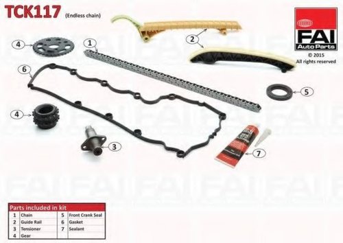 Chit lant de distributie MERCEDES A-CLASS (W168) (1997 - 2004) FAI AutoParts TCK117 piesa NOUA