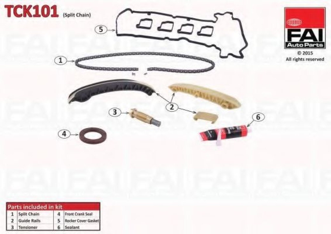 Chit lant de distributie MERCEDES CLC-CLASS (CL203) (2008 - 2011) FAI AutoParts TCK101 piesa NOUA