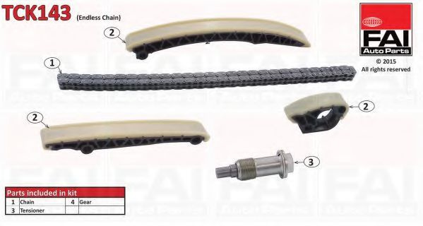 Chit lant de distributie MERCEDES CLC-CLASS (CL203) (2008 - 2011) FAI AutoParts TCK143 piesa NOUA