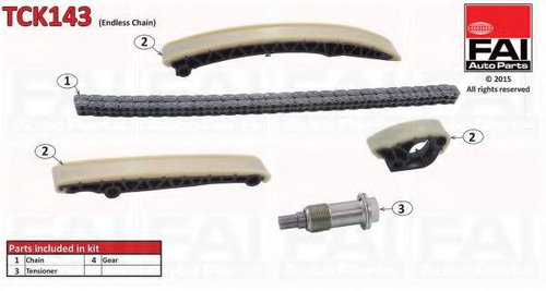 Chit lant de distributie MERCEDES E-CLASS Combi (S210) (1996 - 2003) FAI AutoParts TCK143 piesa NOUA