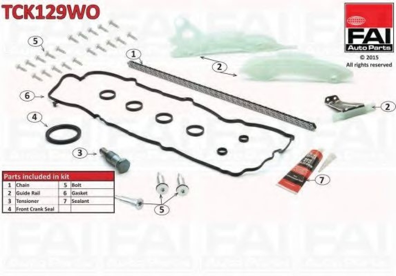 Chit lant de distributie MINI MINI CLUBMAN (R55) (2007 - 2015) FAI AutoParts TCK129WO piesa NOUA