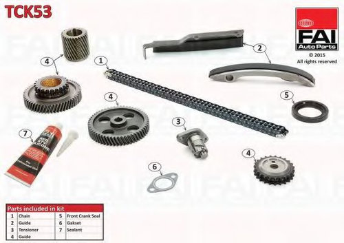 Chit lant de distributie MITSUBISHI PAJERO II (V3_W, V2_W, V4_W) (1990 - 1999) FAI AutoParts TCK53 p...