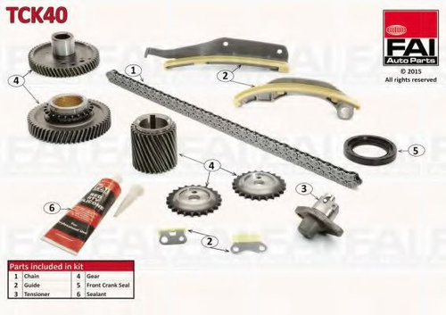 Chit lant de distributie MITSUBISHI PAJERO III (V7_W, V6_W) (1999 - 2007) FAI AutoParts TCK40 piesa ...