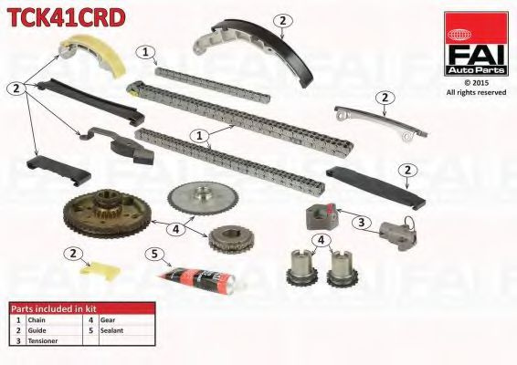 Chit lant de distributie NISSAN ALMERA II (N16) (2000 - 2016) FAI AutoParts TCK41CRD piesa NOUA