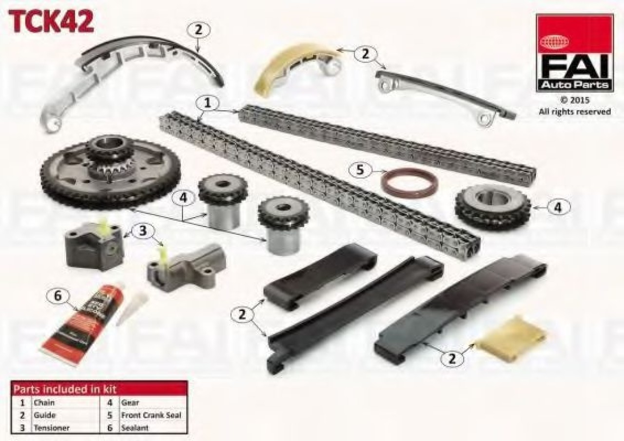 Chit lant de distributie NISSAN PICK UP III (D22) (1997 - 2016) FAI AutoParts TCK42 piesa NOUA