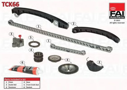 Chit lant de distributie NISSAN QASHQAI / QASHQAI +2 (J10, JJ10) (2007 - 2013) FAI AutoParts TCK66 p...