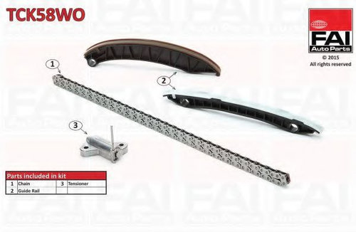 Chit lant de distributie NISSAN QASHQAI / QASHQAI +2 (J10, JJ10) (2007 - 2013) FAI AutoParts TCK58WO...