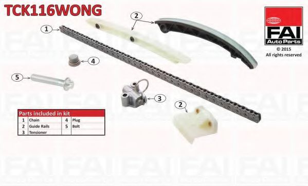 Chit lant de distributie OPEL ASTRA H Combi (L35) (2004 - 2016) FAI AutoParts TCK116WONG piesa NOUA