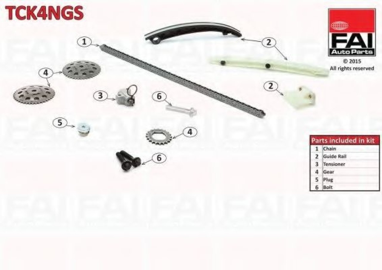 Chit lant de distributie OPEL ASTRA H GTC (L08) (2005 - 2016) FAI AutoParts TCK4NGS piesa NOUA