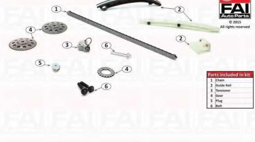 Chit lant de distributie OPEL CORSA B (73, 78, 79) (1993 - 2002) FAI AutoParts TCK4NGS piesa NOUA