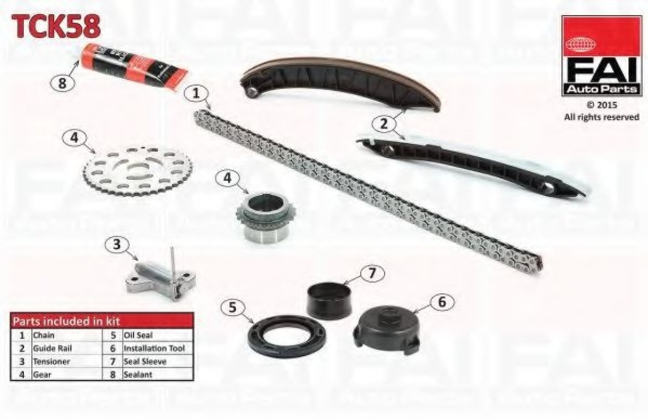 Chit lant de distributie OPEL INSIGNIA Limuzina (2008 - 2016) FAI AutoParts TCK58 piesa NOUA