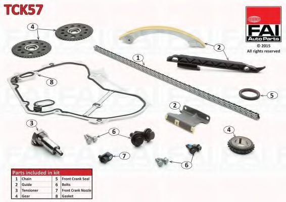 Chit lant de distributie SAAB 9-3 Combi (YS3F) (2005 - 2016) FAI AutoParts TCK57 piesa NOUA