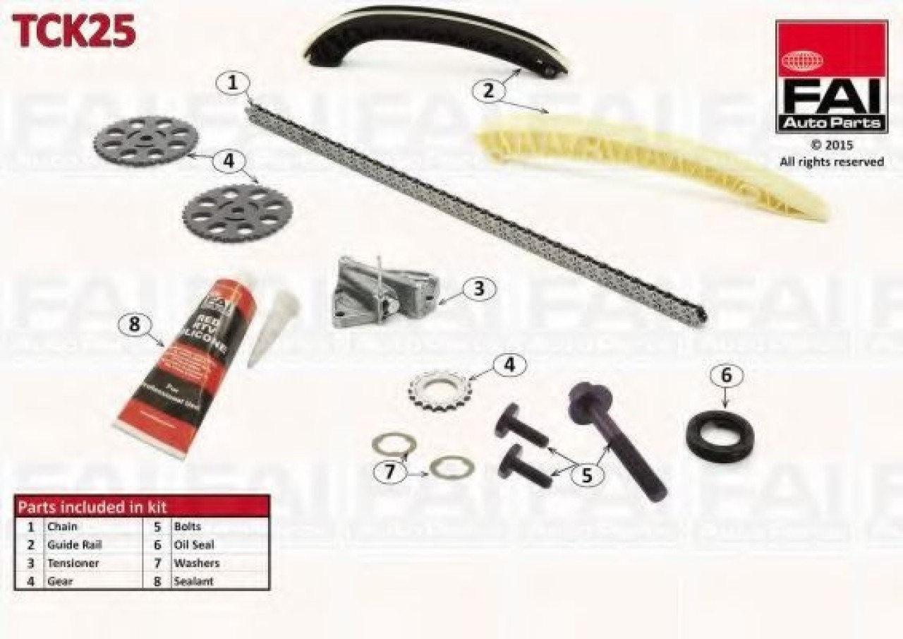 Chit lant de distributie SEAT IBIZA IV (6L1) (2002 - 2009) FAI AutoParts TCK25 piesa NOUA