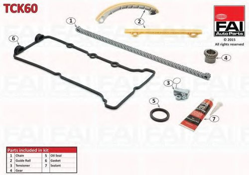 Chit lant de distributie SUZUKI SX4 (EY, GY) (2006 - 2016) FAI AutoParts TCK60 piesa NOUA