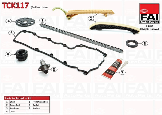 Chit lant de distributie (TCK117 FAI) MERCEDES-BENZ