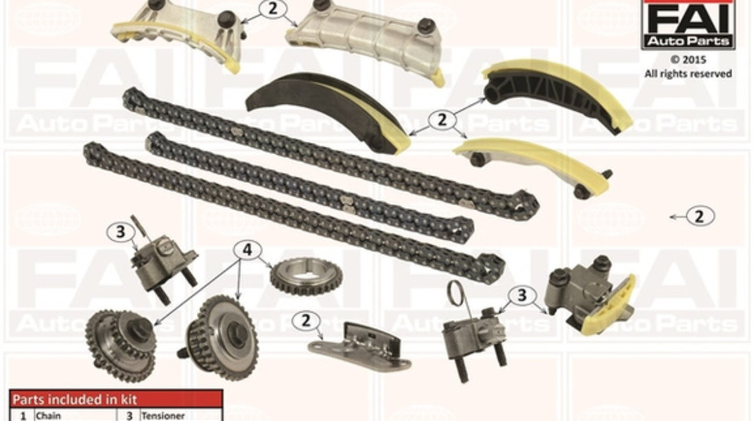 Chit lant de distributie (TCK245NG FAI AutoParts) CADILLAC,OPEL,SAAB,VAUXHALL