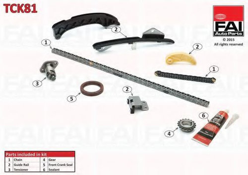 Chit lant de distributie TOYOTA AURIS (NRE15, ZZE15, ADE15, ZRE15, NDE15) (2006 - 2012) FAI AutoPart...