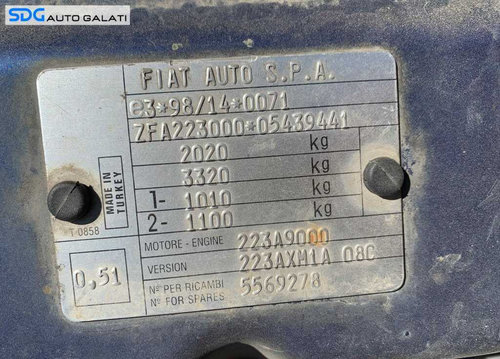 Chiulasa Chiulasa Motor 1.3JTD Fiat Doblo 2005 - 2010