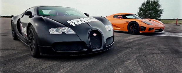 Christian von Koenigsegg testeaza Bugatti-ul Veyron impotriva unui... CCXR