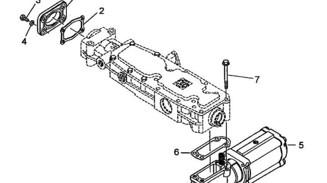 Cilindru actionare selector viteze Renault Kerax 8x4 (poz.5) ZF 5001853265