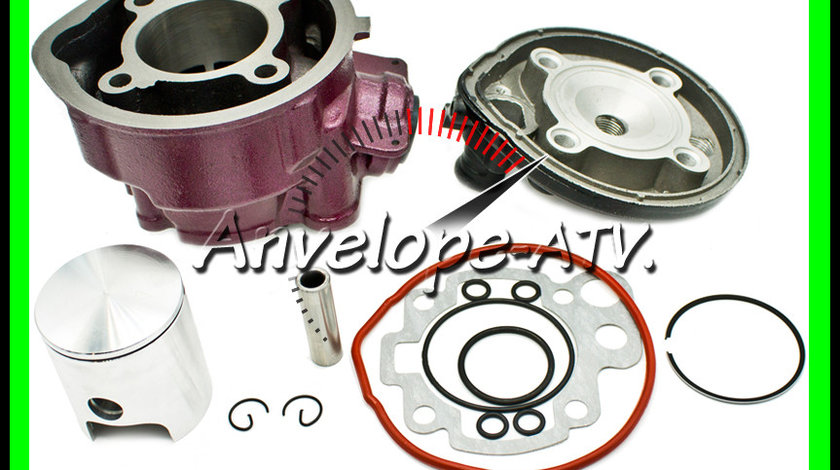 Cilindru AM6 80 90 + Chiuloasa MINARELLI Yamaha Rieju Sherco Peugeot