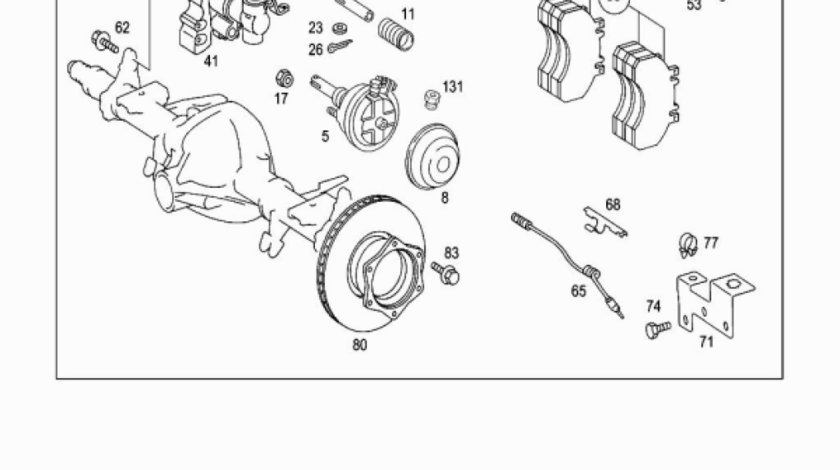 Cilindru frana spate vario (poz.5) MERCEDES OE 002 431 03 14