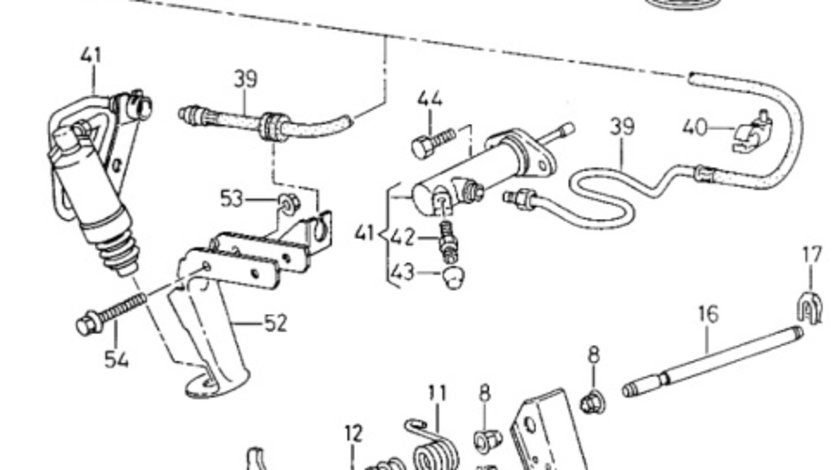 Cilindru pedala ambreiaj Seat Ibiza 6K 2000 2001 2002 OEM 6K1721401