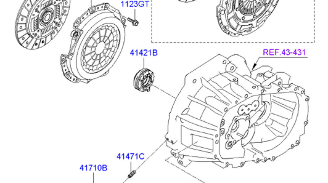 Cilindru receptor ambreiaj Hyundai Accent III HYUNDAY OE 41710-23000