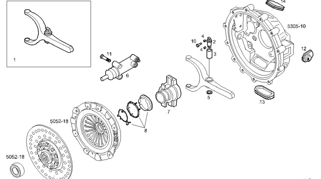 Cilindru receptor ambreiaj Iveco Eurocargo (poz.7) DT 500357840