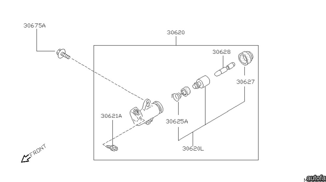 Cilindru receptor ambreiaj Nissan Navara TRW PJD791