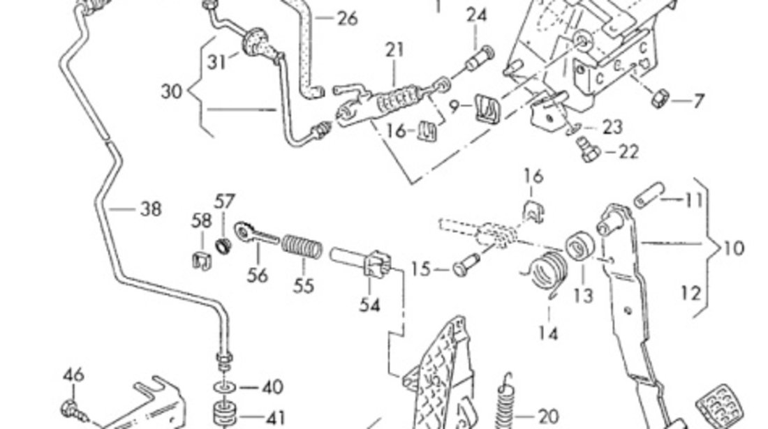 Cilindru receptor de pe cutie Volkswagen Golf 1J 1.9 TDI 66 kw 2002 2003 OEM 1J0721261H