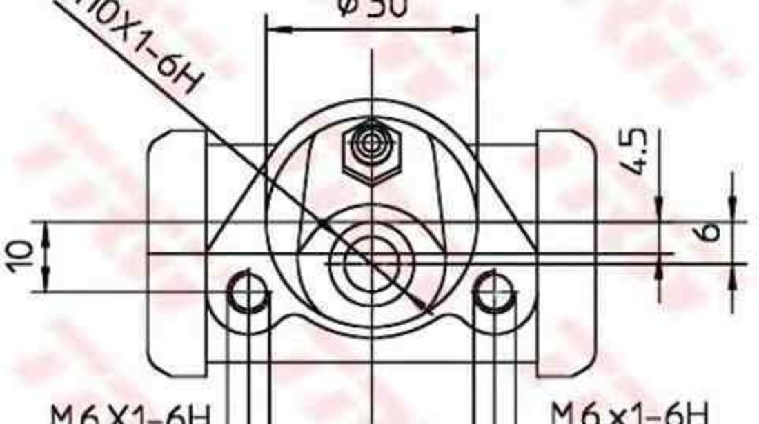 Cilindru receptor frana AUDI 80 (81, 85, B2) TRW BWB111