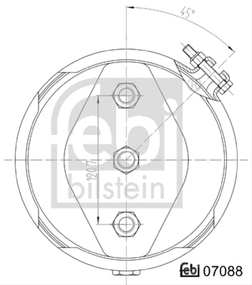 Cilindru Receptor Frana Cu Membrana Febi Bilstein Daf 07088