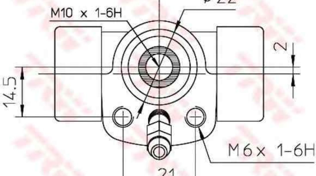 Cilindru receptor frana SEAT CORDOBA (6K1, 6K2) TRW BWC107