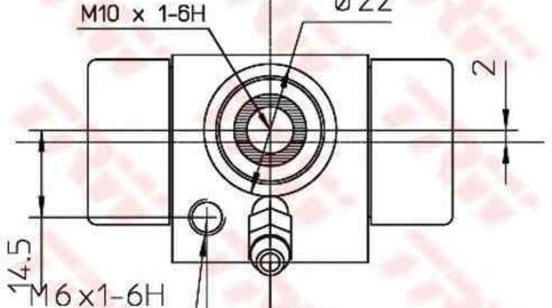 Cilindru receptor frana SEAT CORDOBA (6K2) TRW BWC107A