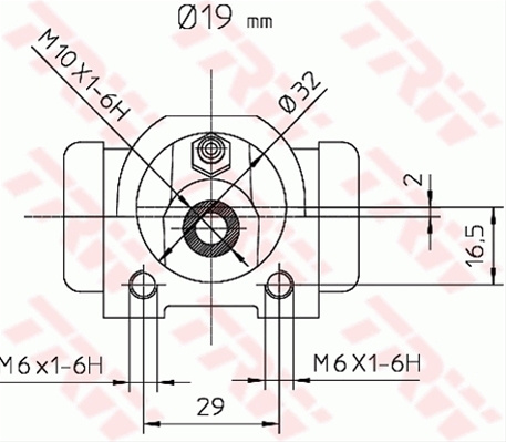 Cilindru Receptor Frana Trw Renault BWD302