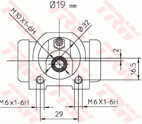 Cilindru Receptor Frana Trw Renault BWD302