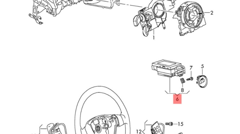 Cititor cheie Volkswagen Passat B7 (365) Variant 2011 2.0 TDI OEM 3C0905843AA