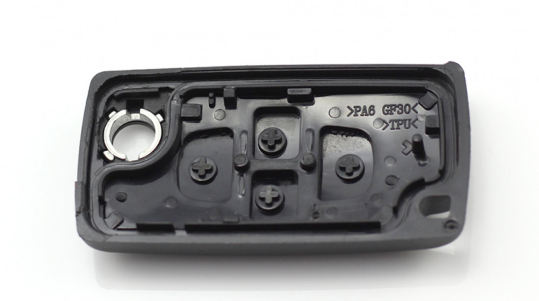 Citroen / Peugeot - Carcasa tip cheie briceag cu 4 butoane, fara suport baterie, model VA2-SH4 CC199