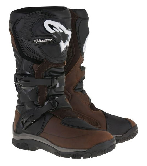 Cizme Piele Moto Alpinestars Adventure Corozal Drystar Oiled Negru / Maro Marimea 7 2047717/82/7