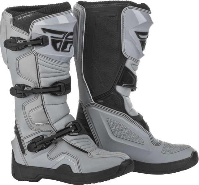 Cizme Piele Moto Fly Maverick Racing Negru / Gri Marimea 9 FLY 364-68009