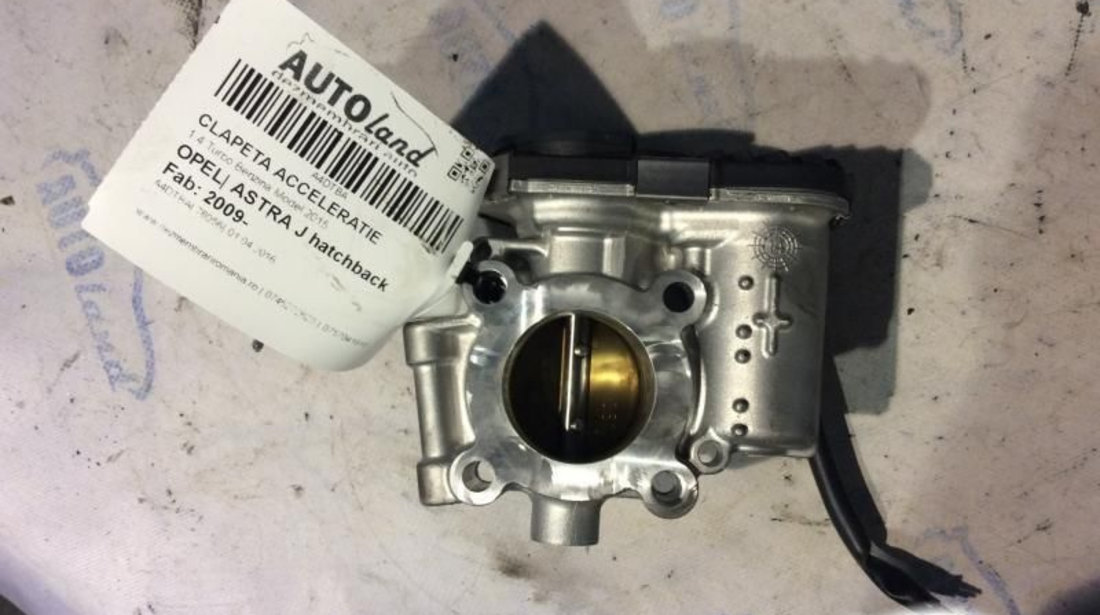 Clapeta Acceleratie 0280750499 1.4 Turbo Benzina Model 2015 Opel ASTRA J hatchback 2009