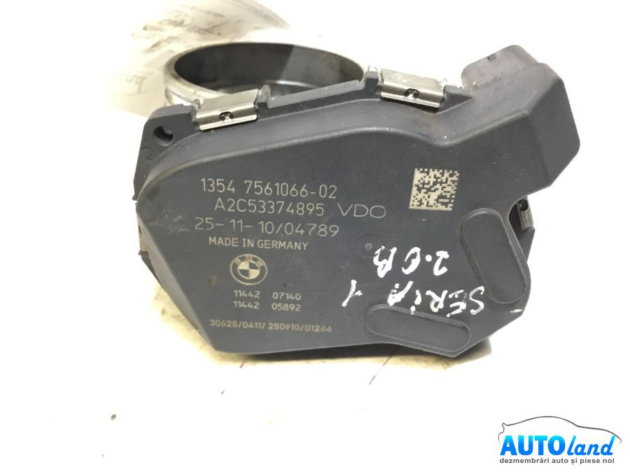 Clapeta Acceleratie 7561066 2.0 Benzina BMW 1 Cupe E82 2007