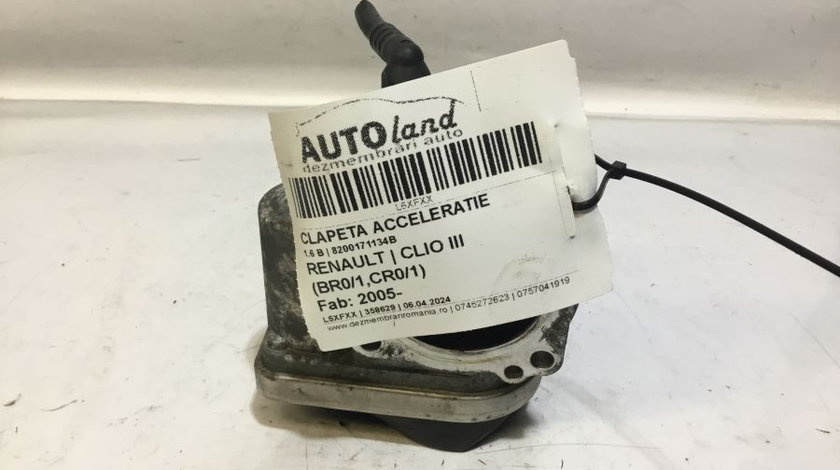 Clapeta Acceleratie 8200171134b 1.6 B Renault CLIO III BR0/1,CR0/1 2005