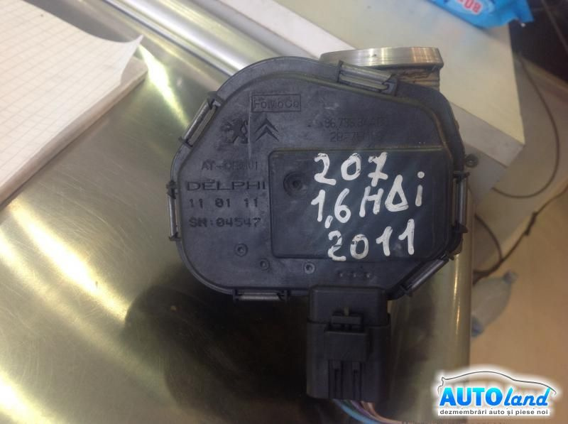 Clapeta Acceleratie 9673534480 1.6 HDI, Peugeot 207 2006