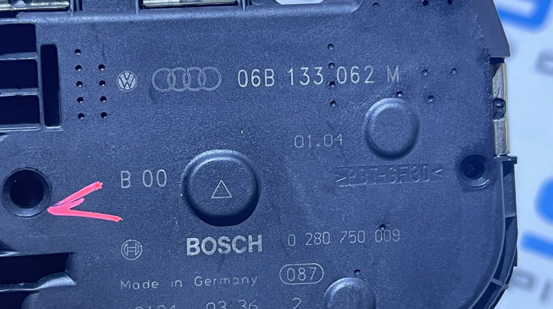 Clapeta Acceleratie Audi A4 B6 1.8 T AVJ AMB BFB BEX 2001 - 2005 Cod 06B133062M 0280750009