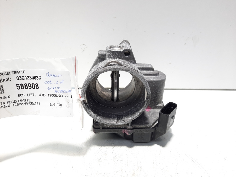 Clapeta acceleratie, cod 03G128063G, VW Eos (1F7, 1F8), 2.0 TDI, BMM (id:588908)