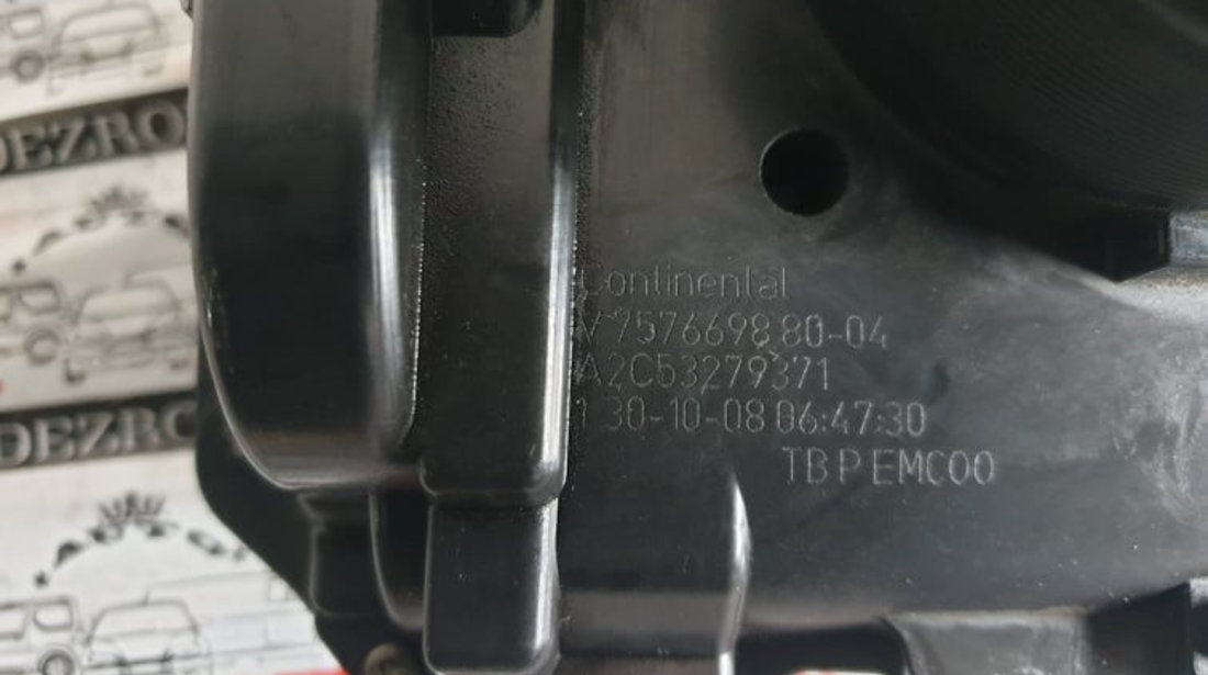 Clapeta acceleratie Peugeot 207 1.4 74cp cod piesa : V757669880
