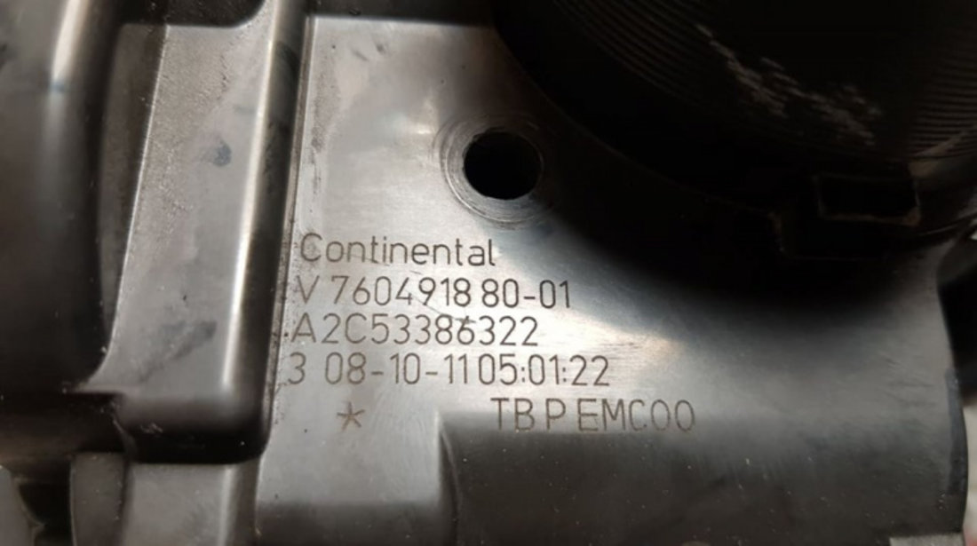 Clapeta acceleratie Peugeot 207 1.6 16V Turbo 150cp cod piesa : 7604918